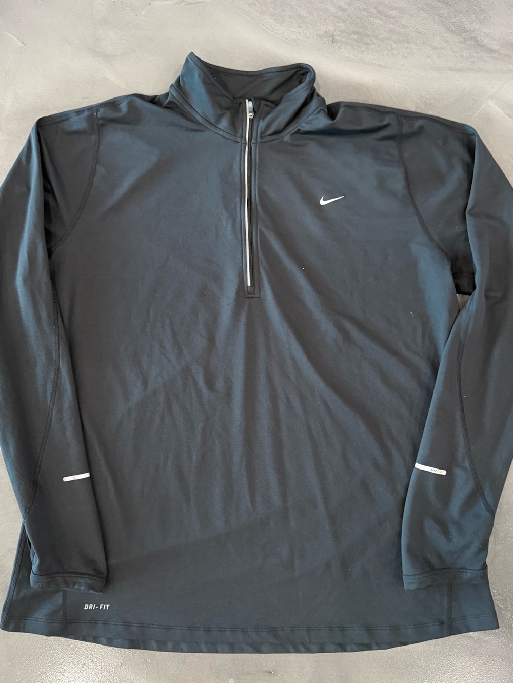 Nike Black Dri-FIT Quarter-Zip Performance Jacket